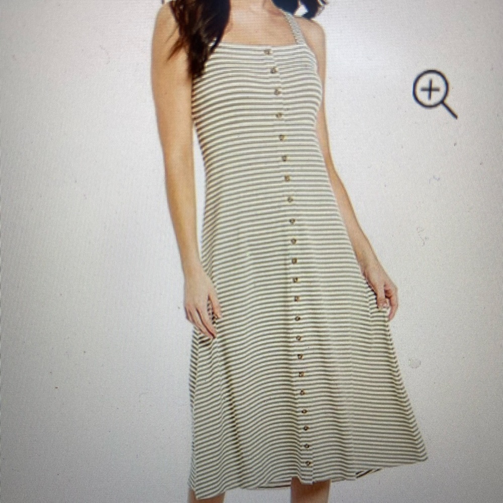 Cremieux Susan Striped Strech Knit Mindi Dress
